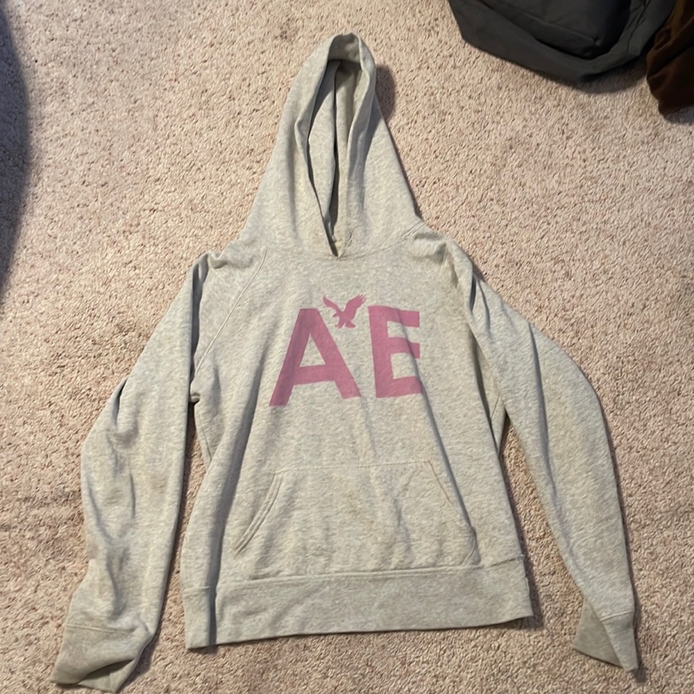 American eagle gray hoodie